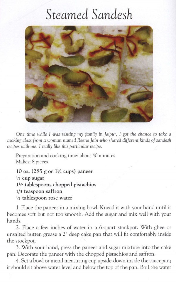 Steamed Sandesh Indian Sweet Recipe